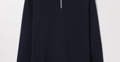 Dark Navy Merino Half Zip Sweater | Merino Wool | ASKET