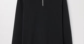Black Merino Half Zip Sweater | Asket