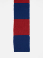 Red Blue Soft Wool Deluxe Football Scarf