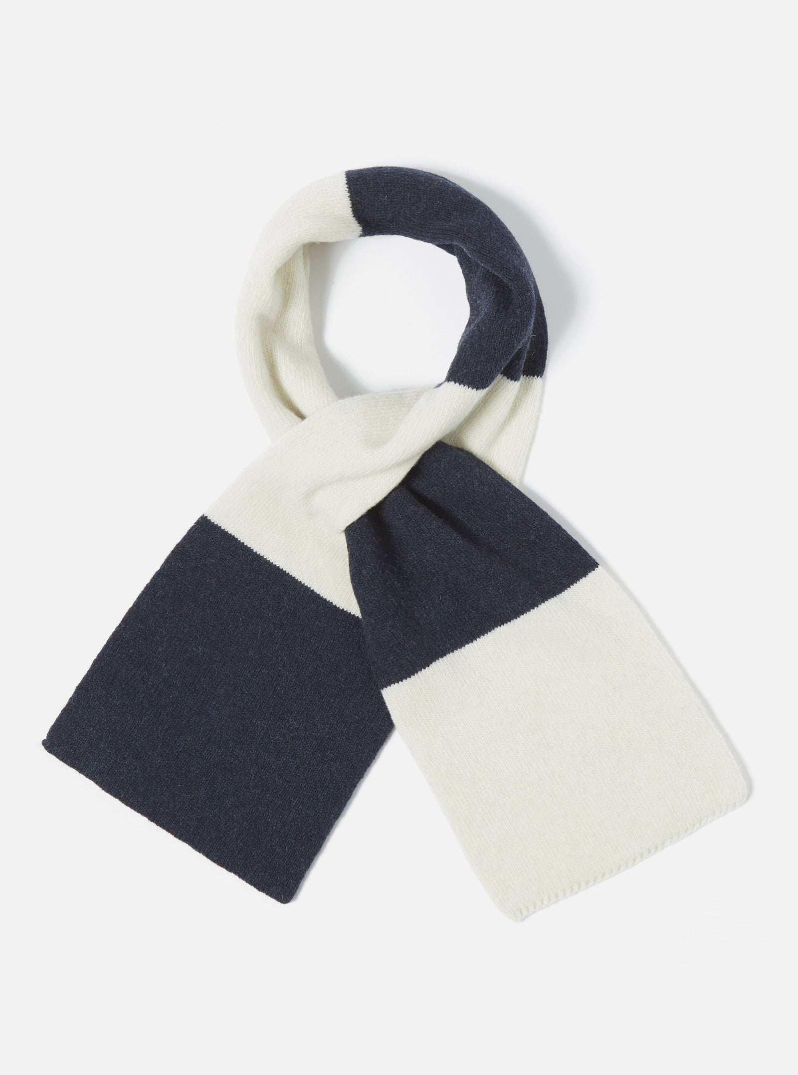 Ecru Soft Wool Deluxe Football Scarf