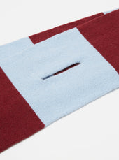 Claret Soft Wool Deluxe Football Scarf