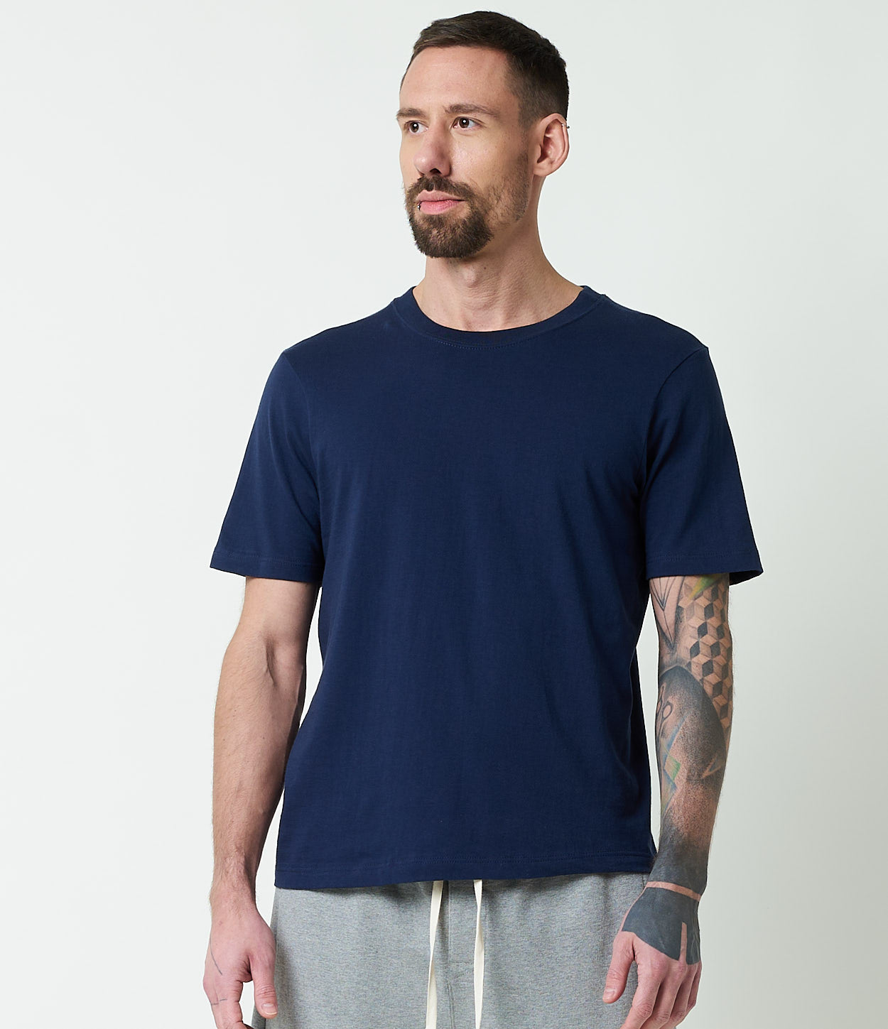 1940s Loopwheeled Relaxed Fit Lightweight T Shirt
