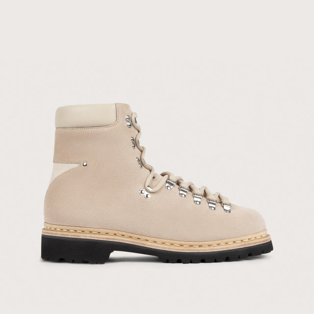 ISERAN FE Hydrovelours/Nappa Grège Vibram