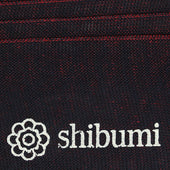 Knee Socks Shadow Stripes Navy Burgundy Pure Cotton