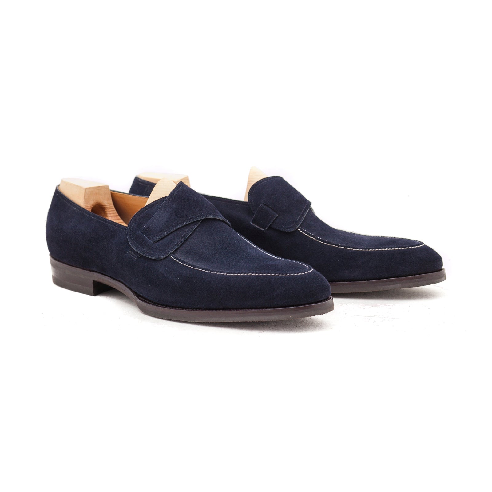 Butterfly Loafer With Short Apron In Suede