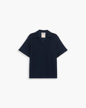 Navy Serif Terry Shirt