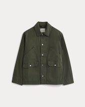 Relaxed Barn Jacket | Olive Night
