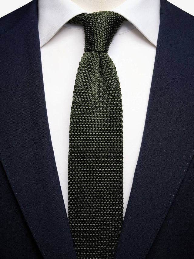 Mid Green Knitted Tie