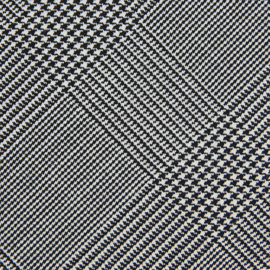 Glencheck Bespoke Wool Tie Grey