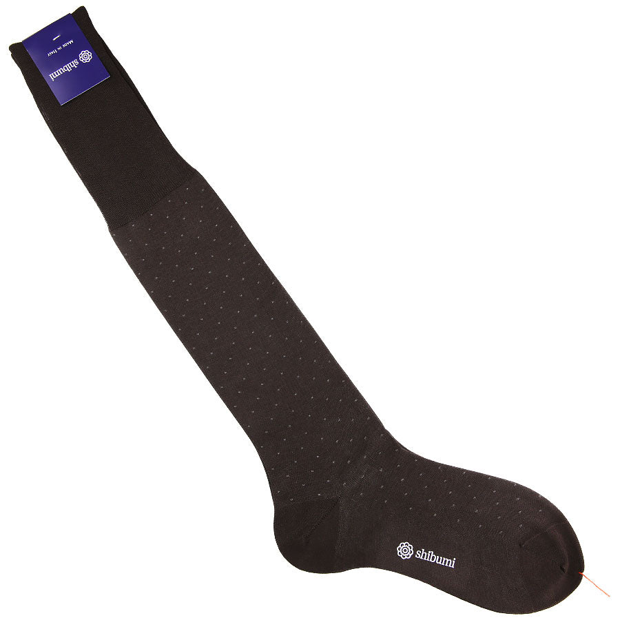 Knee Socks Dots Pure Cotton