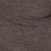 Merino Wool Crew Neck Sweater Hazelnut