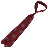 Floral Printed Silk Tie Hand Rolled