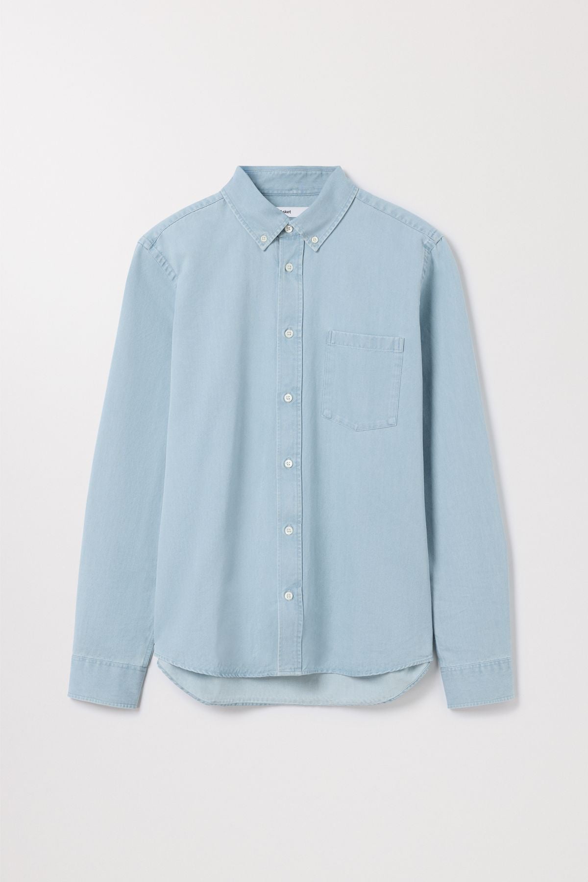 Light Wash Denim Shirt Heavy Button Down Asket