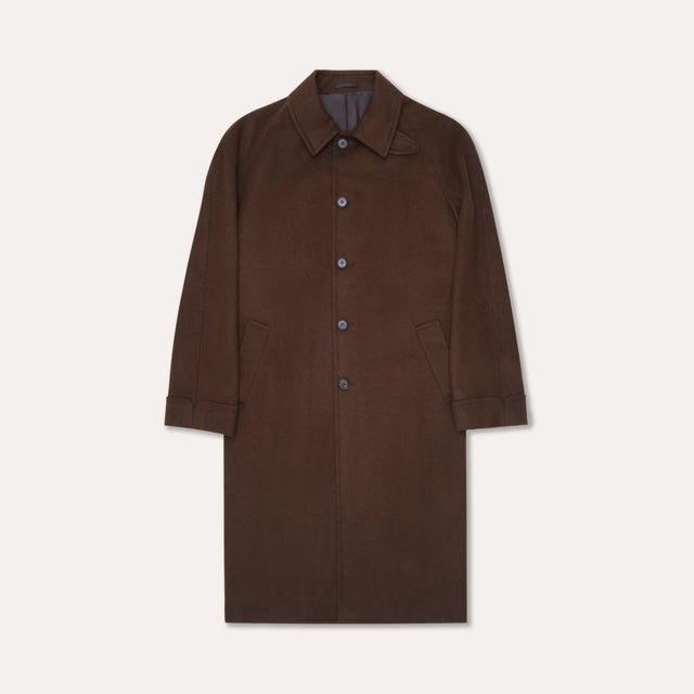 Belted Balmacaan in Loden Wool