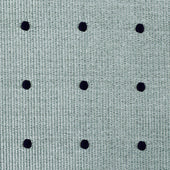 Polka Dot Bespoke Jacquard Silk Tie - Grey / Navy