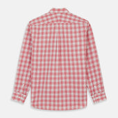 Red Check Cotton Weekend Fit Finch Shirt