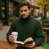 1A Country Meetings Roll Neck Sweater – 100% Medium Weight Lambswool Range