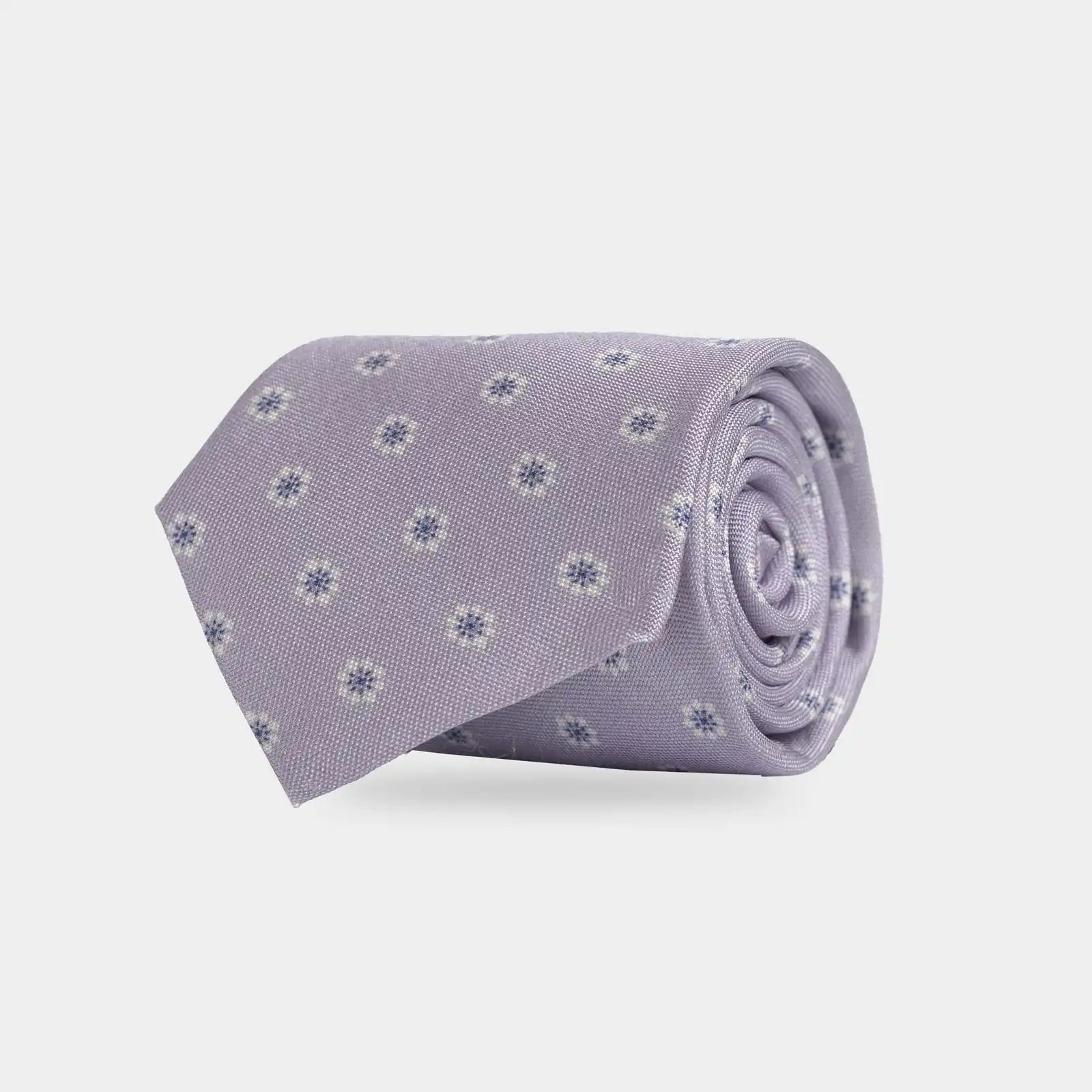 The Lavender Moretti Floral Silk Tie