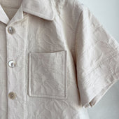 Floral Cotton Jacquard Camp Shirt