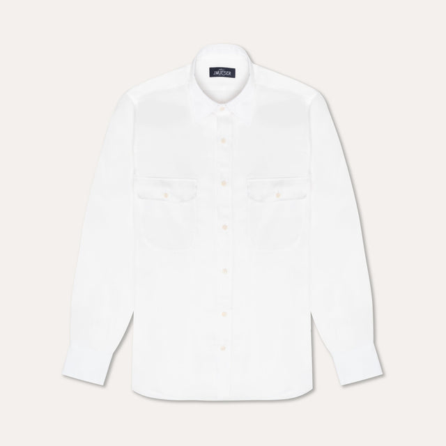 Ivory Tencel Work Shirt