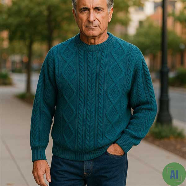 1b Cara Crew Neck Sweater 100 Aran