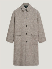 Natural Oversized Martingale Coat