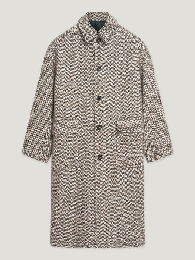 Natural Oversized Martingale Coat