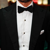 Butterfly Barathea Bow Tie Silk
