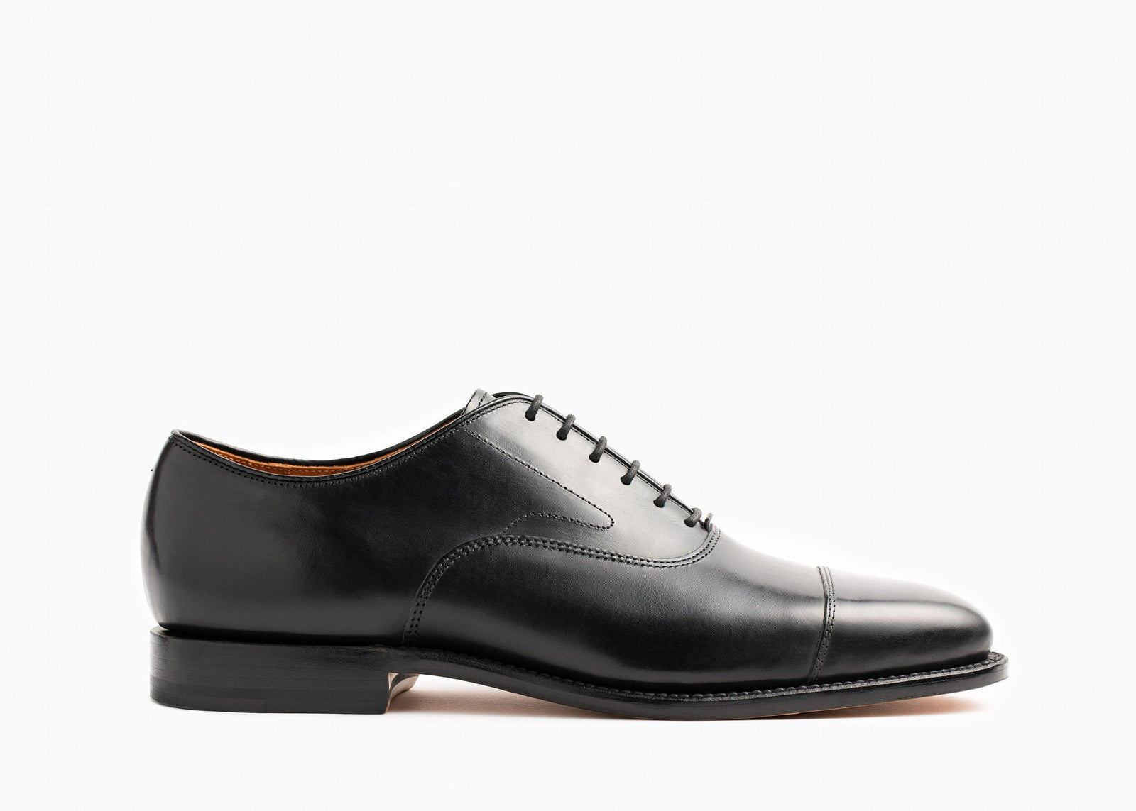 Cap Toe Oxford - Black Calf