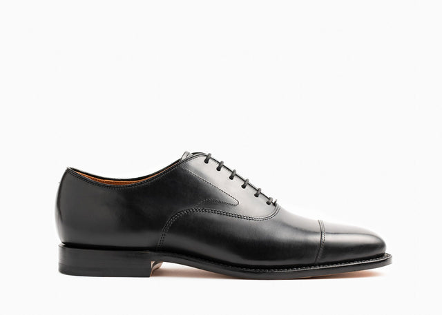 Cap Toe Oxford - Black Calf