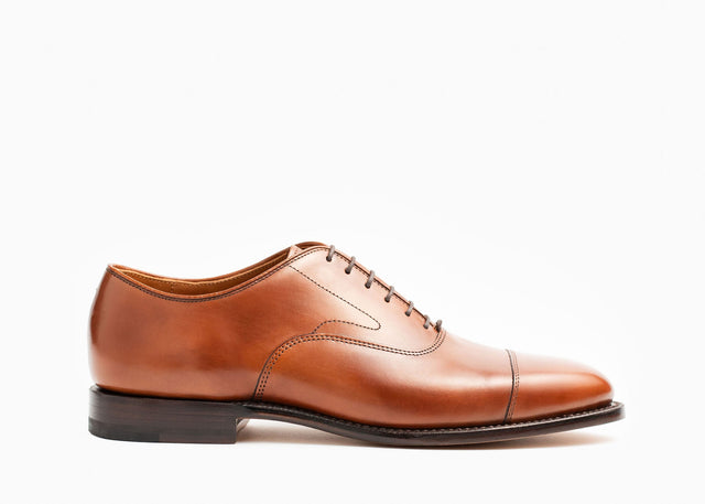 Cap Toe Oxford - Chestnut Calf