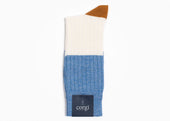 Corgi x Grant Stone Lightweight Cotton Sock – Blue