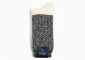 Corgi x Grant Stone Heavyweight Wool/Cotton Sock – Green