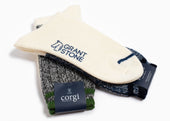 Corgi x Grant Stone Heavyweight Wool/Cotton Sock – Green