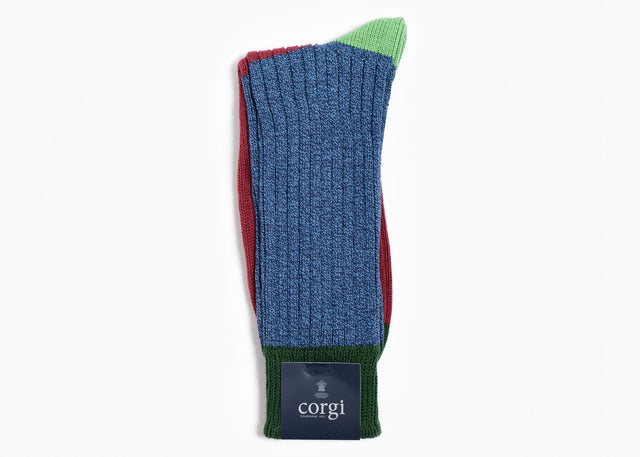 Corgi x Grant Stone Heavyweight Cotton Sock – Green