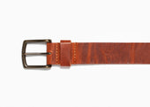 English Tan Dublin Leather Belt