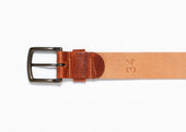 English Tan Dublin Leather Belt