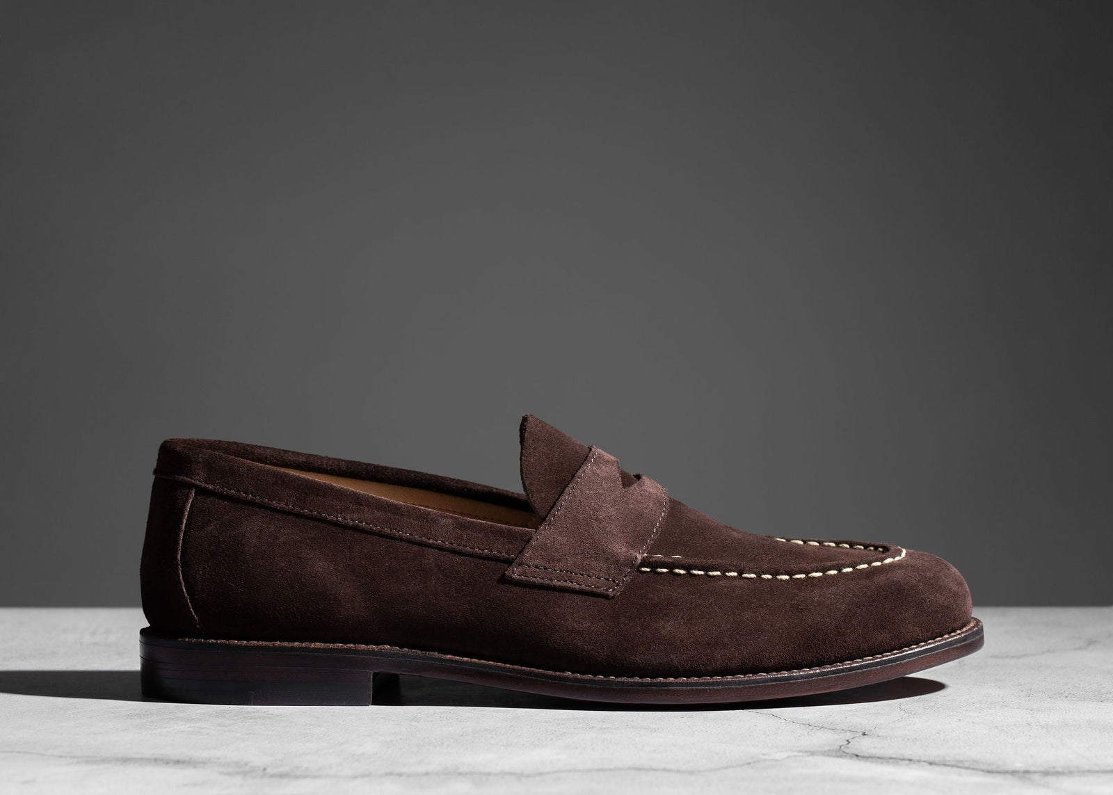 Unlined Traveler Penny Espresso Suede
