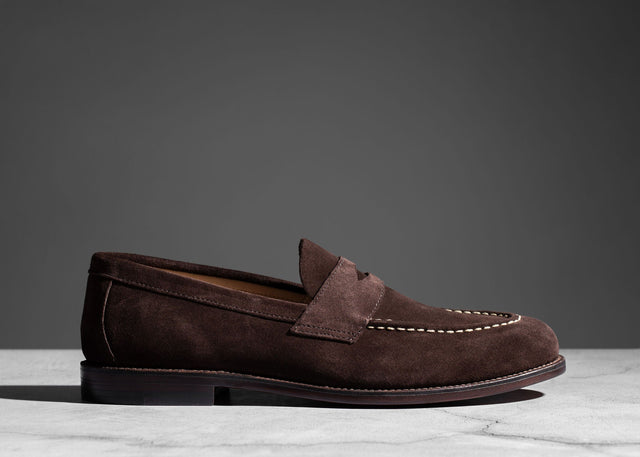 Unlined Traveler Penny Espresso Suede
