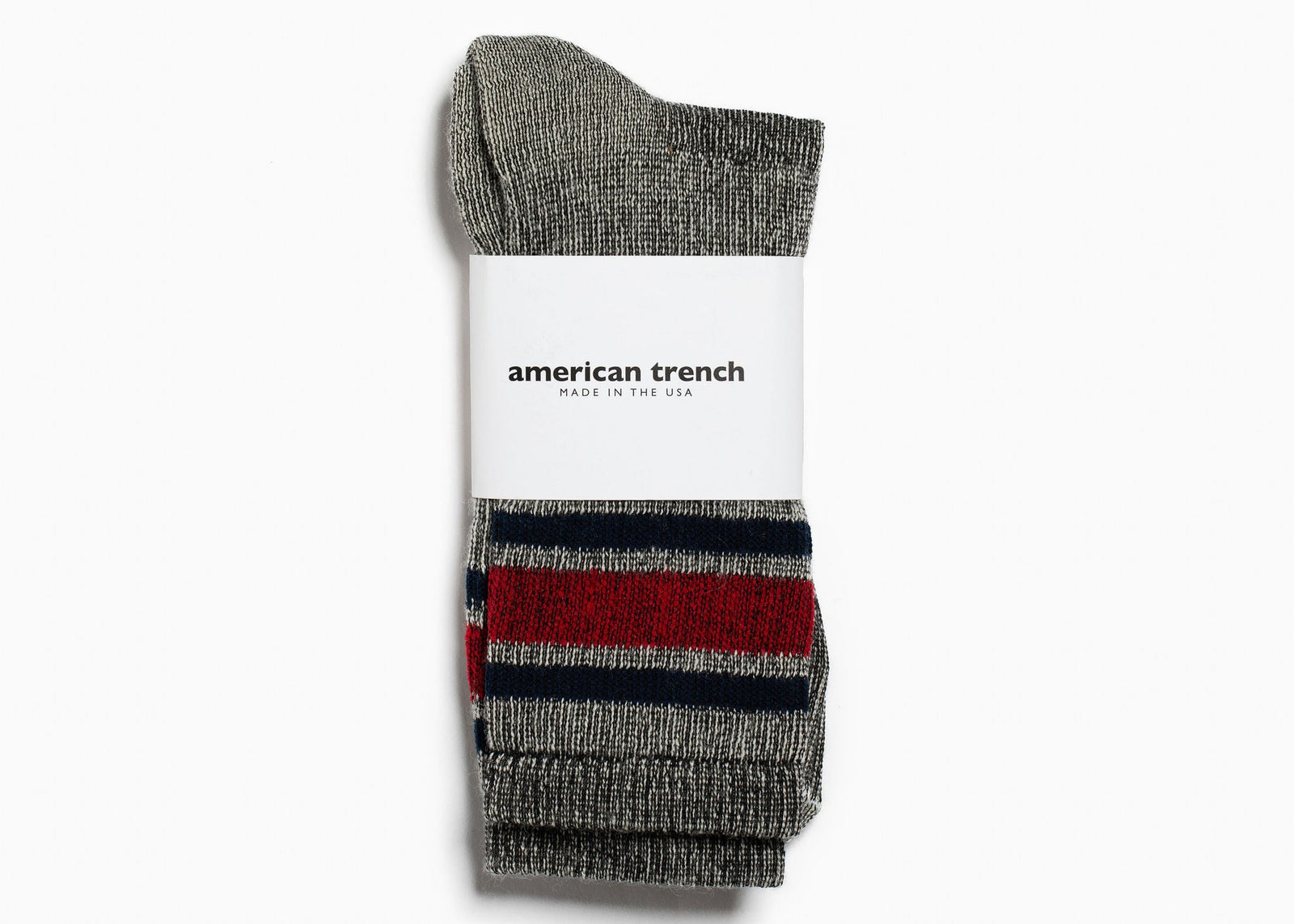 American Trench Merino Activity Crew Grey