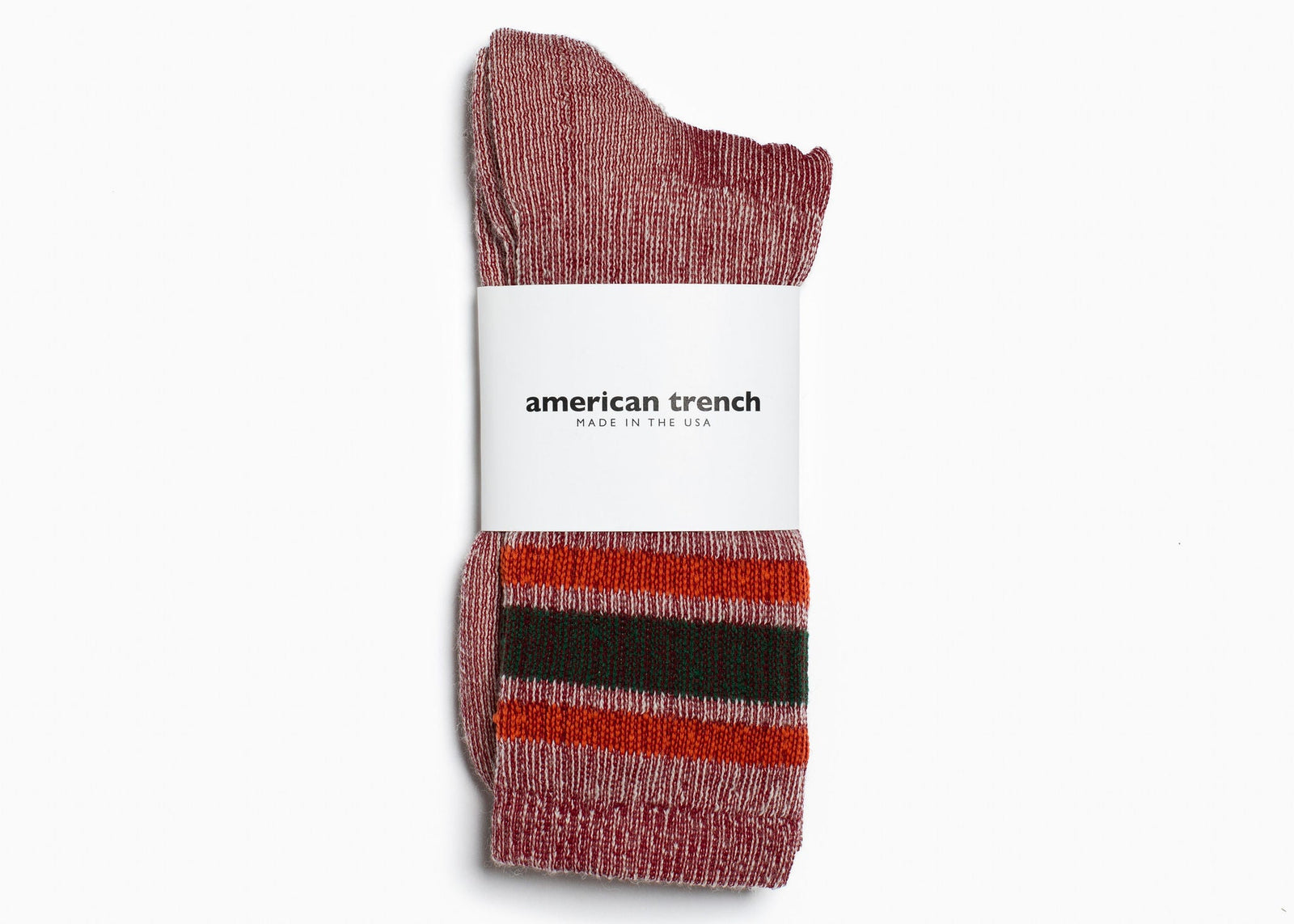 American Trench Merino Activity Crew Maroon