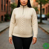 1i Cabled Zip Sweater