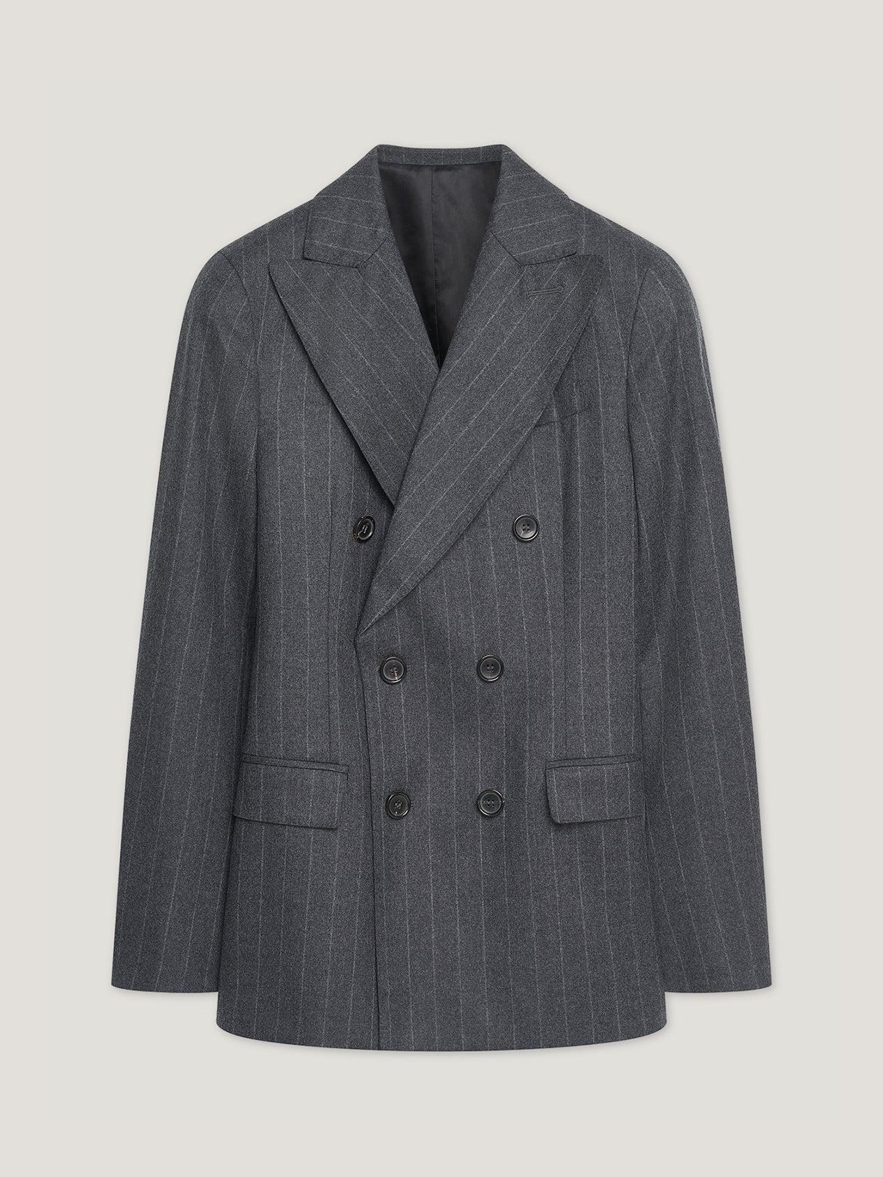 Chalk Stripe Double Breasted Jacket