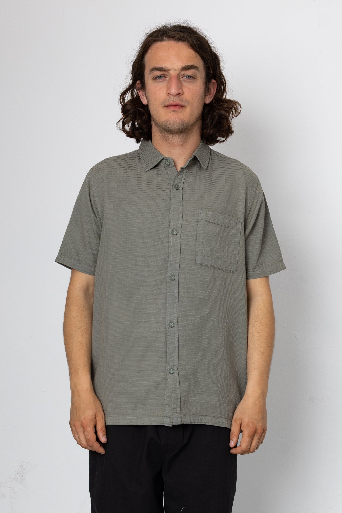 Devon 2 Shirt - Grey Green