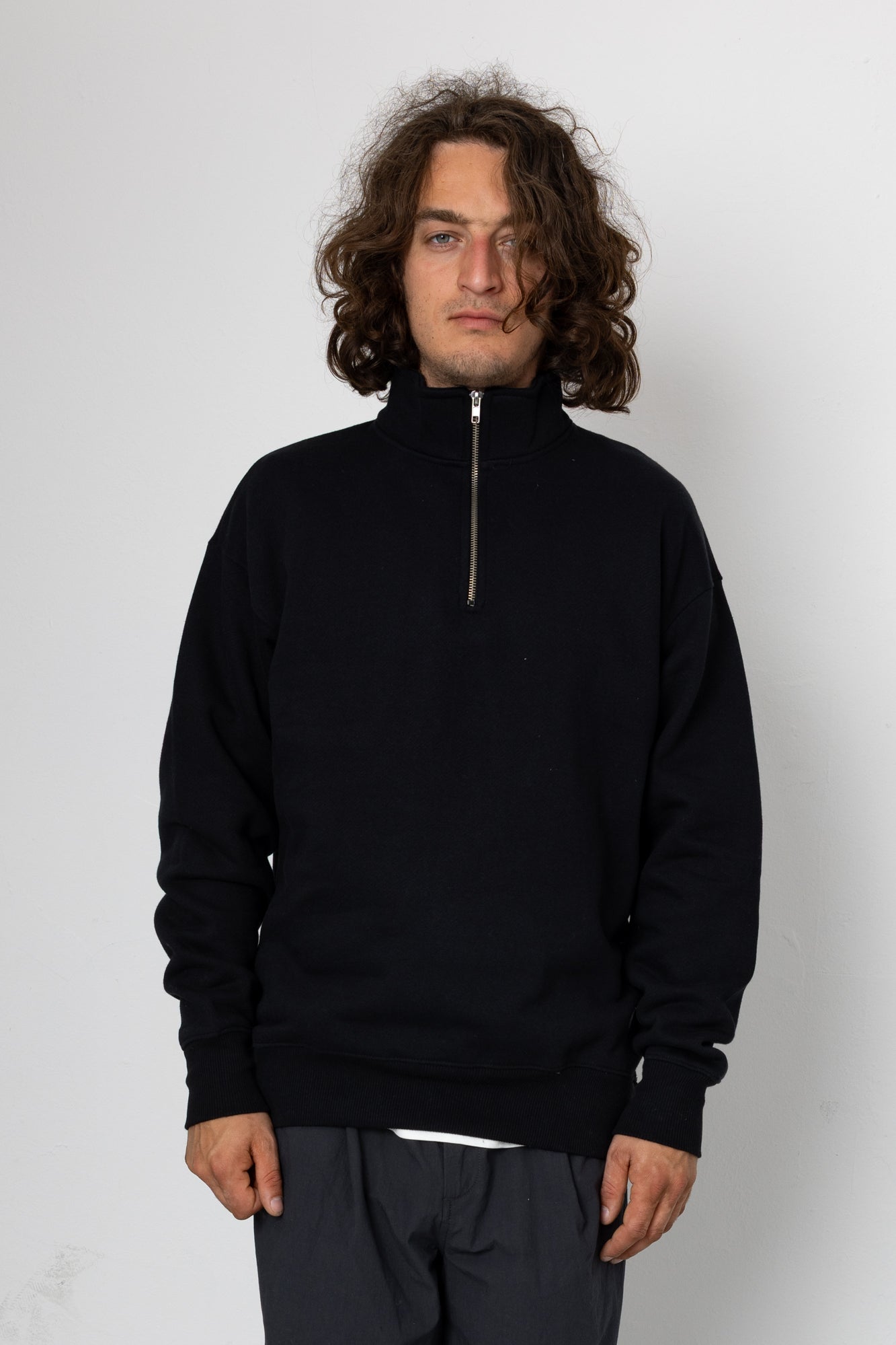 Edwin Fleece Sweatshirt - Black