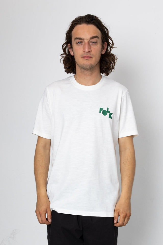 Disco Embroidery T-Shirt - Off White