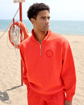 Half Zip Fleece Sweatshirt Tart Unisex