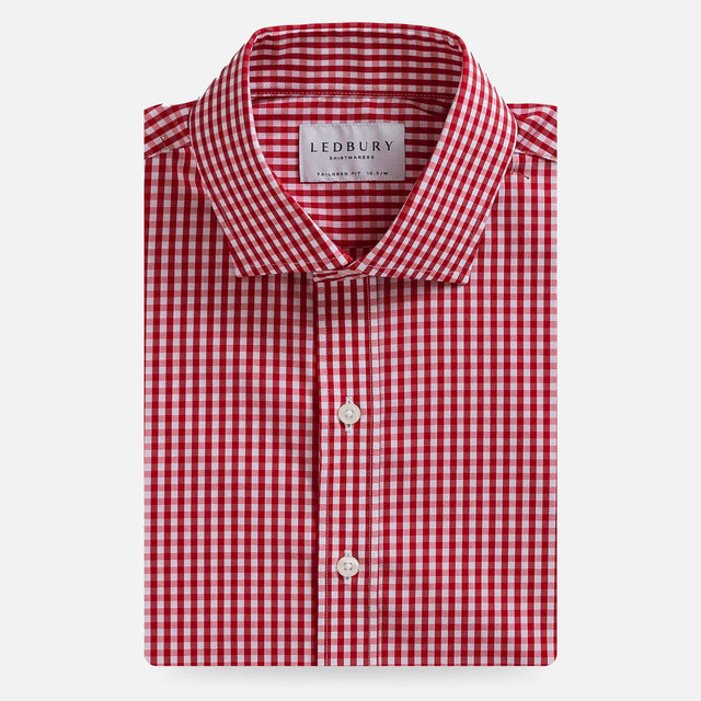 The Red Broughton Stretch Poplin Gingham Dress Shirt