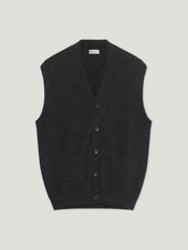 Charcoal Knit Waistcoat