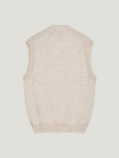Natural Knit Waistcoat